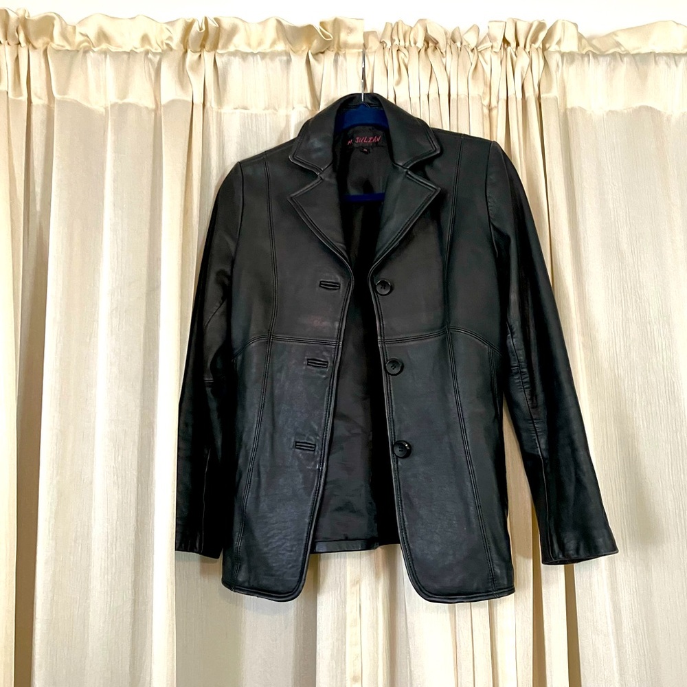 Vintage Black Leather Jacket
